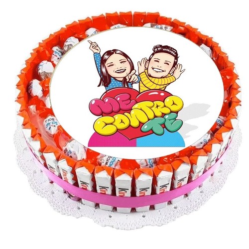 Torta kinder contro luì - kinder,