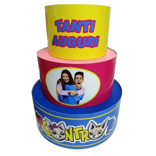 Torta scenografica contro - torta,