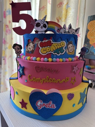 Torta finta compleanno - torta,